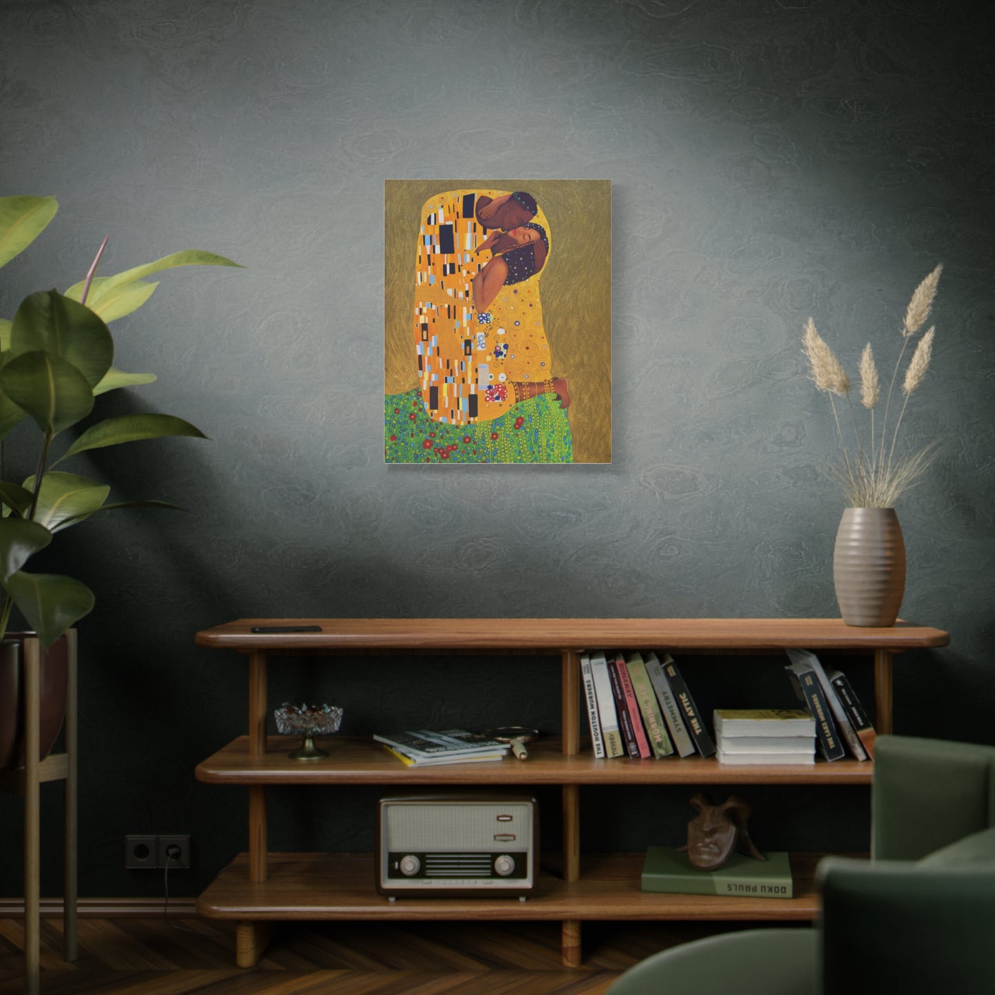 The Kiss "Reimagined" - Matte Stretched Canvas