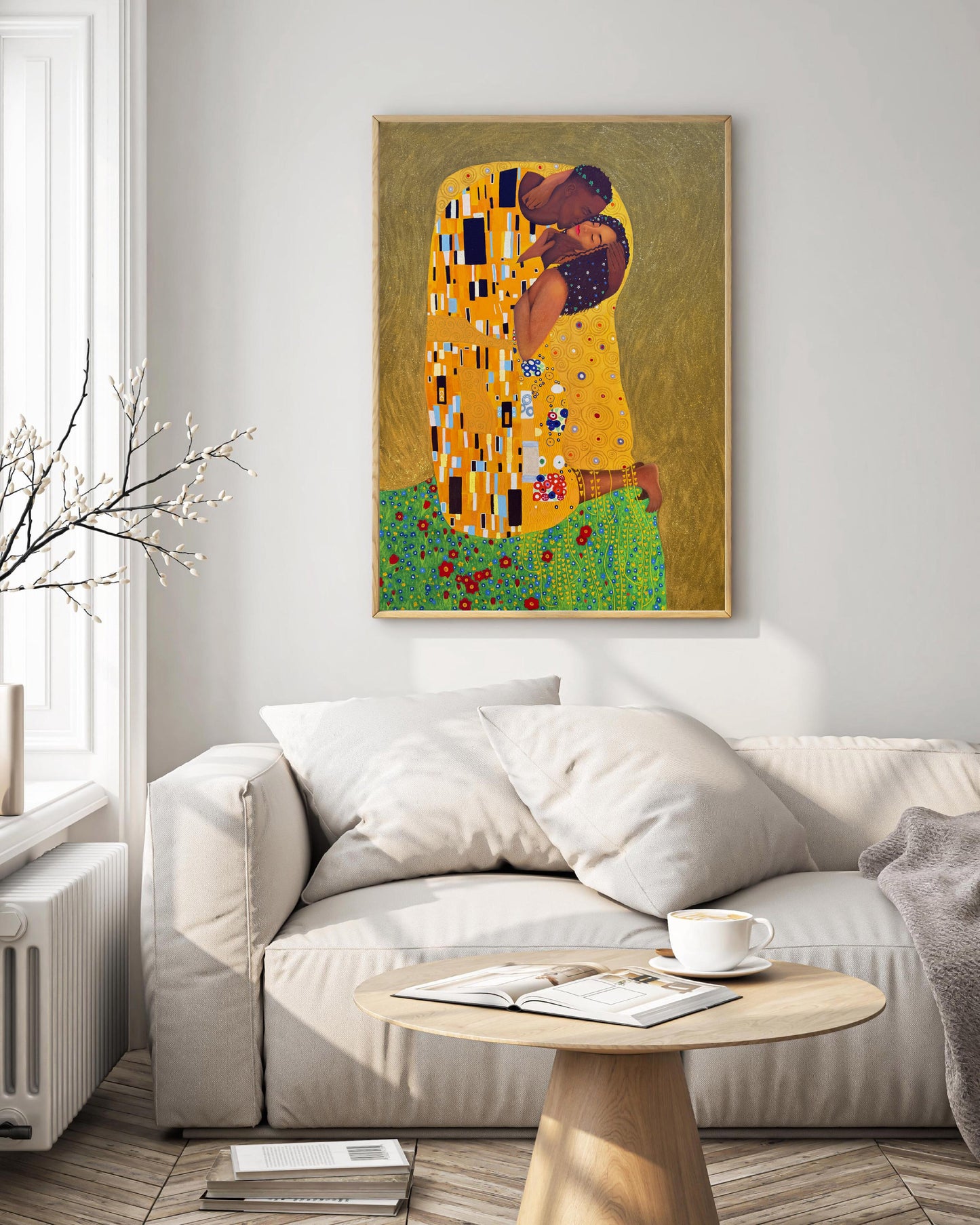 The Kiss "Reimagined" - Matte Stretched Canvas